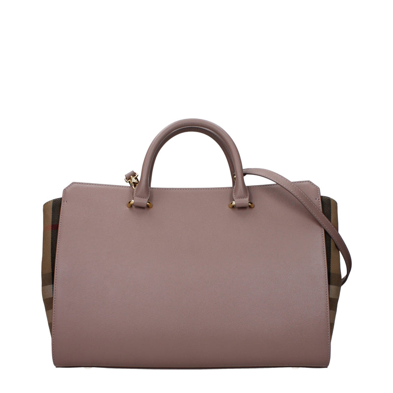 Burberry Gray Leather Handbag - Elegant & Functional Accessory