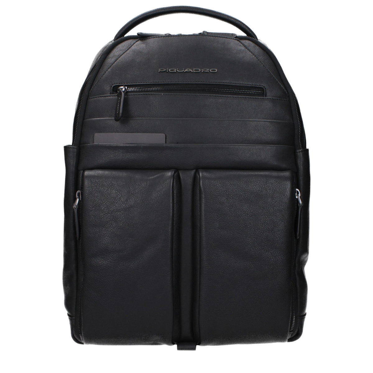 Piquadro Sac à Dos en Cuir Noir