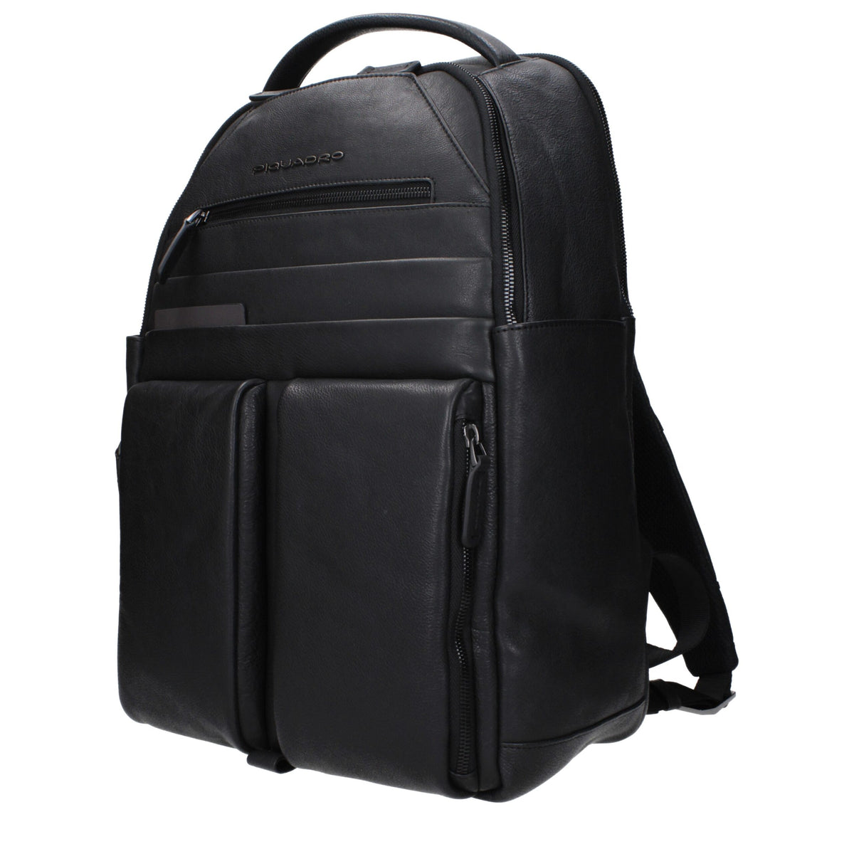 Piquadro Sac à Dos en Cuir Noir