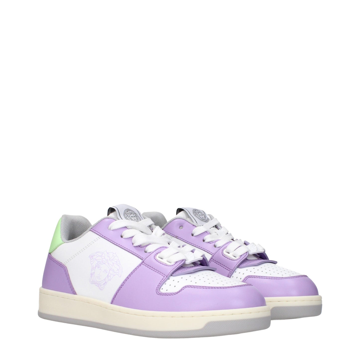 Verzase witte leren lage sneakers