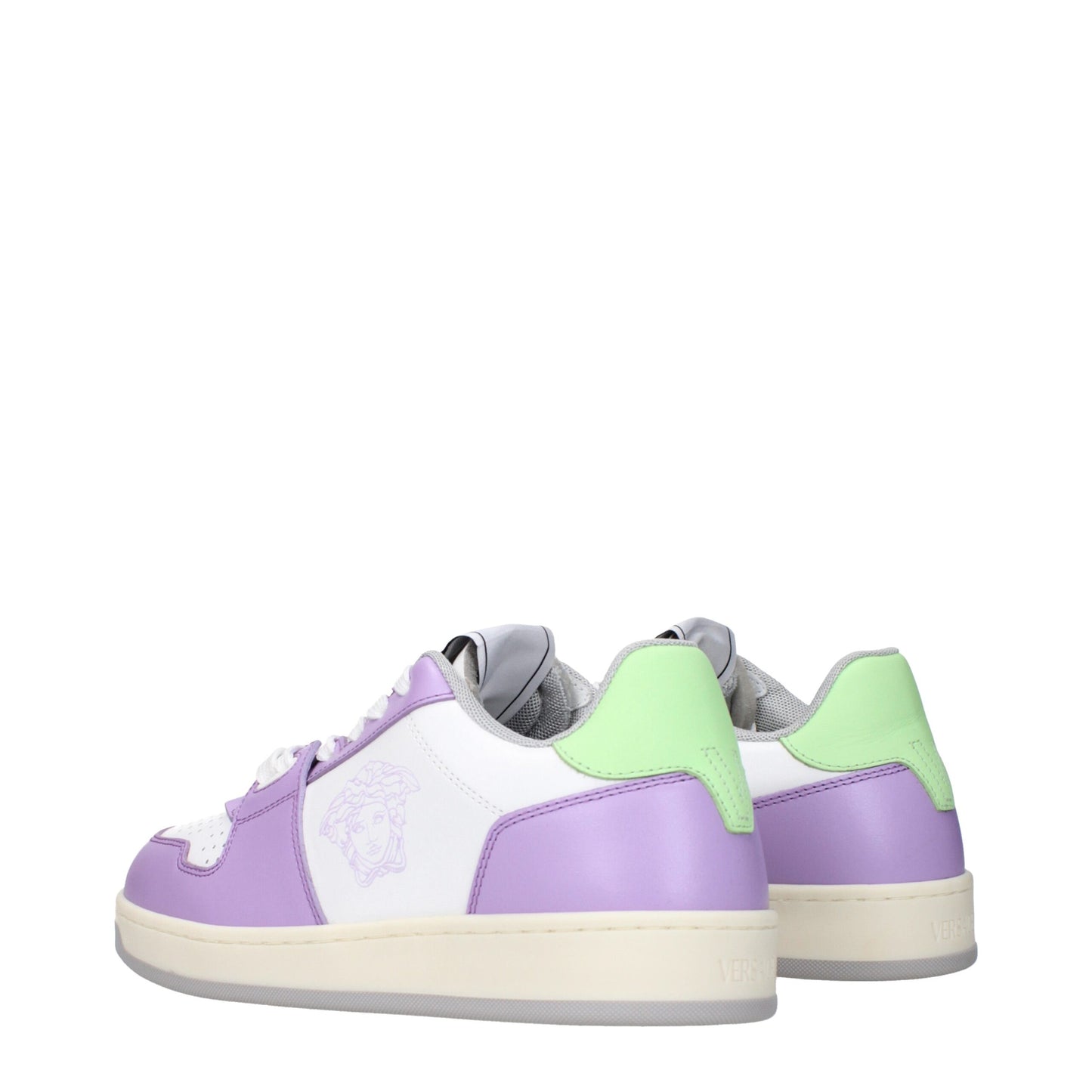 Verzase witte leren lage sneakers