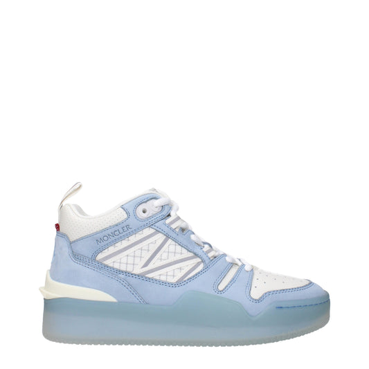 Moncler witte leren hoge sneakers