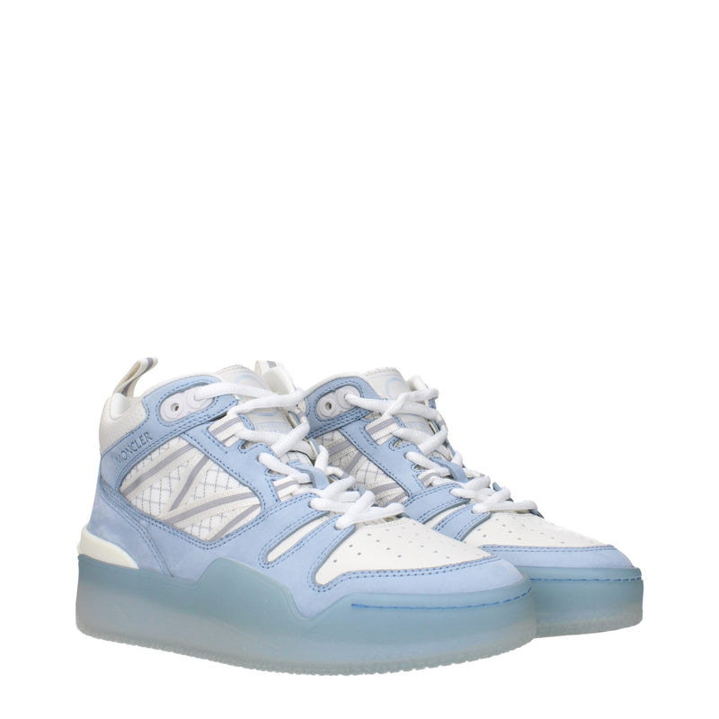Moncler White Leather High Tops - Luxueux Sneakers pour Femmes