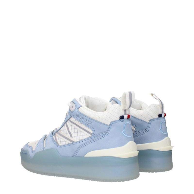 Moncler White Leather High Tops - Luxueux Sneakers pour Femmes