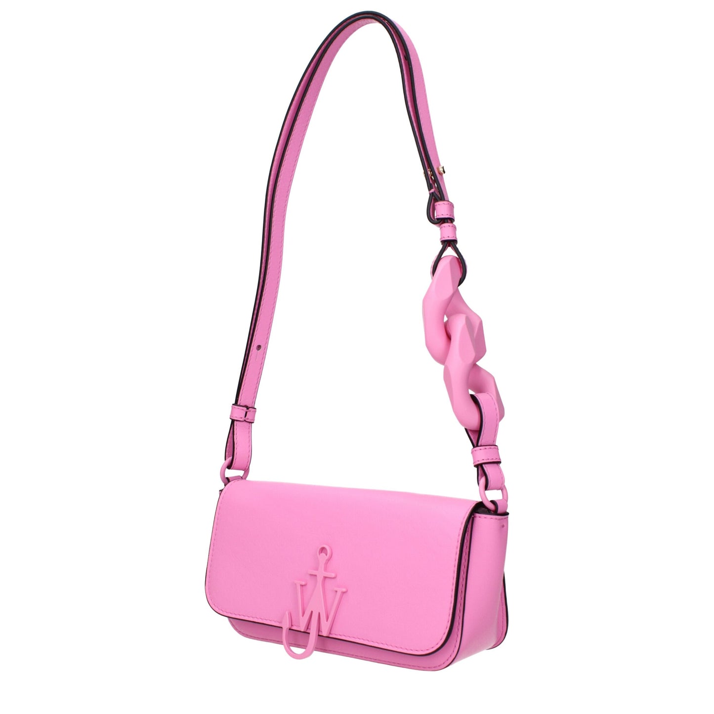 Sacs à bandoulière en cuir rose de JW Anderson