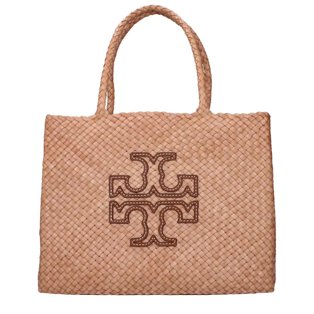 Tory Burch Pink Leather Shoulder Bag with Removable Clutch