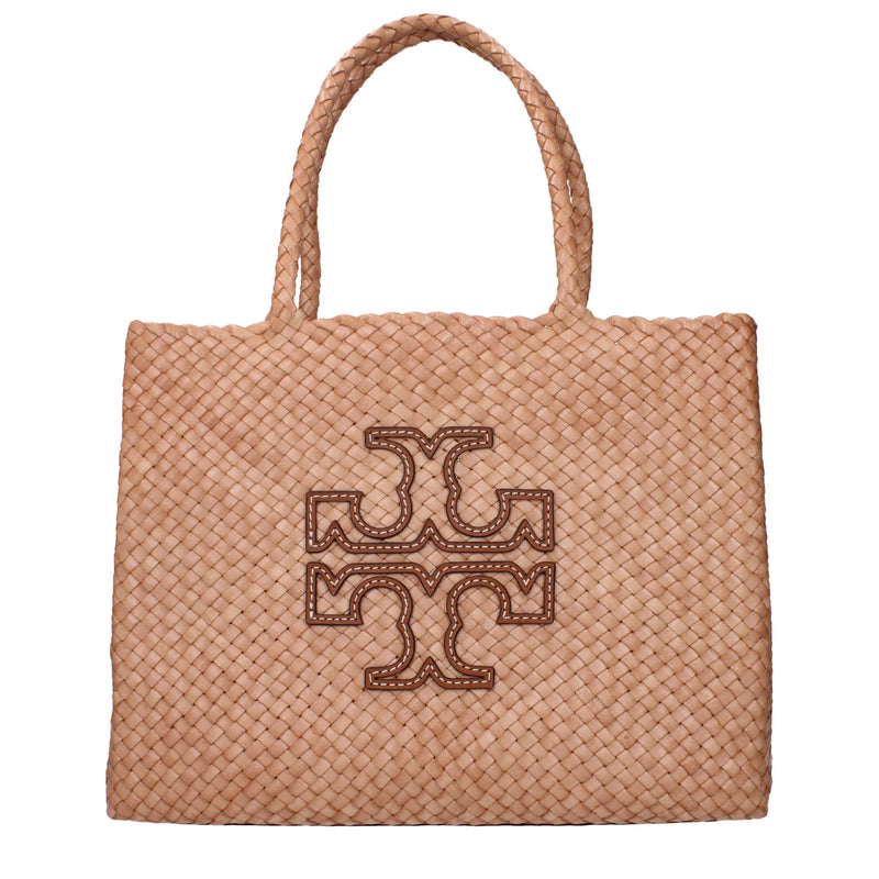 Tory Burch Pink Leather Shoulder Bag with Removable Clutch