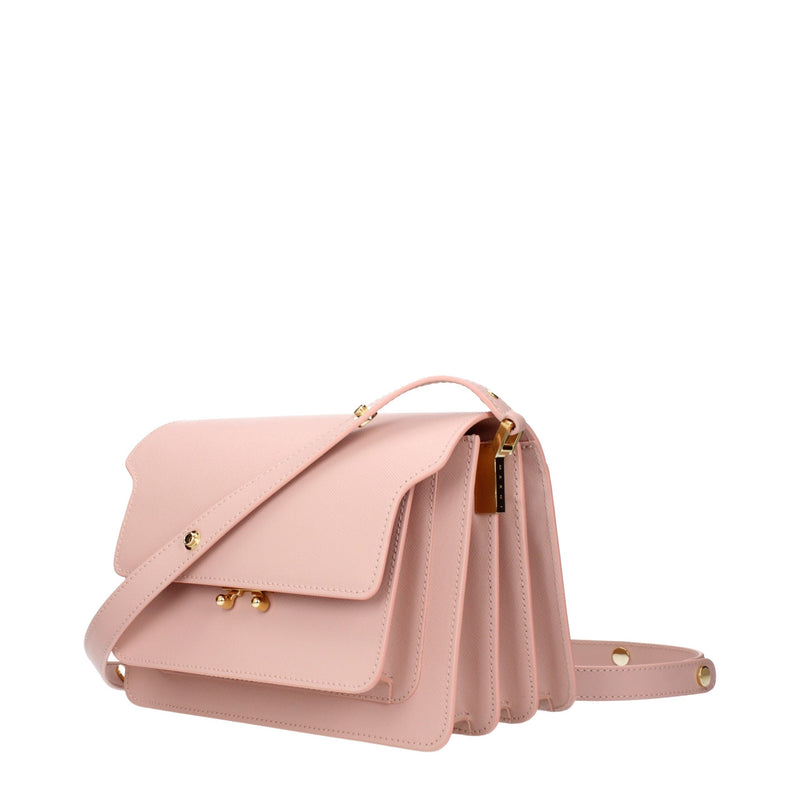 Marni Pink Leather Shoulder Bag - Chic and Versatile Accessory