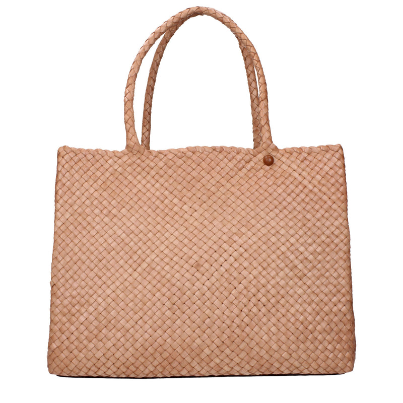 Tory Burch Pink Leather Shoulder Bag with Removable Clutch