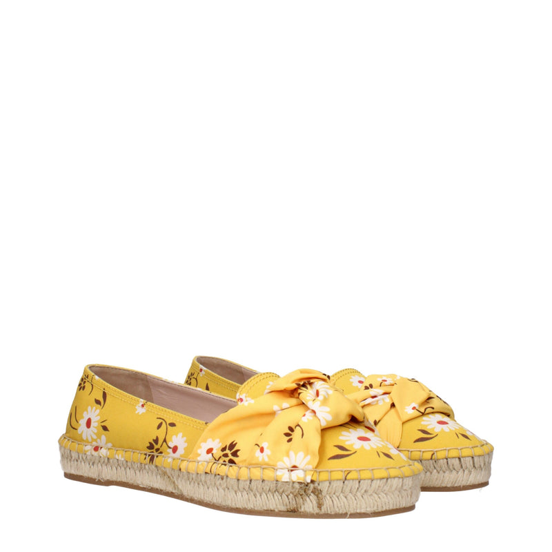 Miu Miu Yellow Fabric Espadrilles for Women - Stylish Comfort