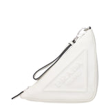 Prada White Leather Clutch Bag - Elegant & Stylish