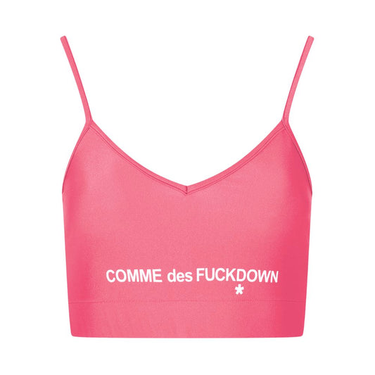 Top femme en polyester rose Comme Des Fuckdown