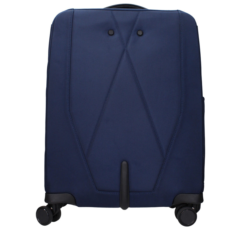 Piquadro Trolley en Tissu Bleu pour Voyage