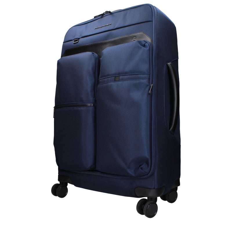 Piquadro BV4733X19BLU Trolley en Tissu Bleu