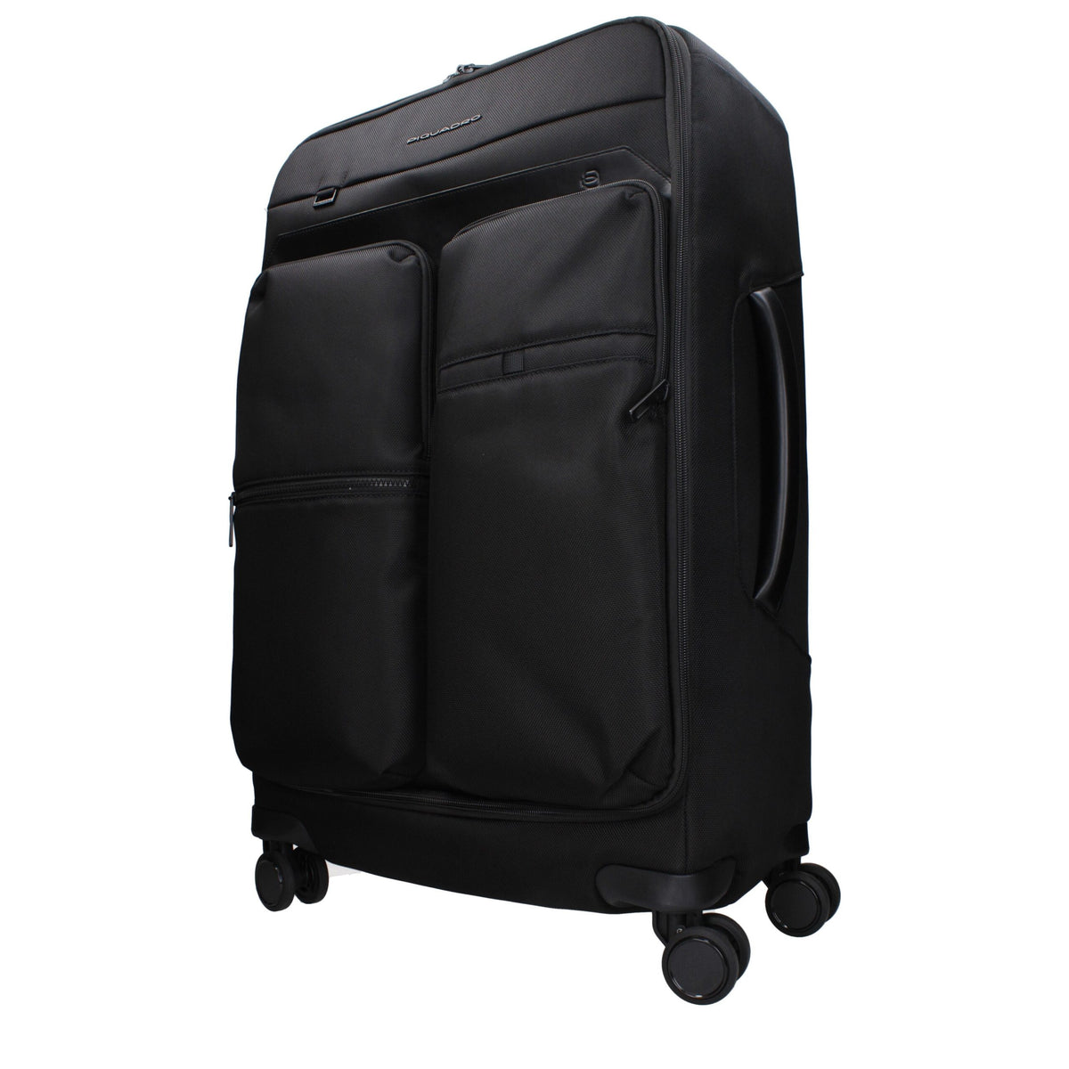 Piquadro BV4733X19N Trolley Noir en Tissu pour Voyage