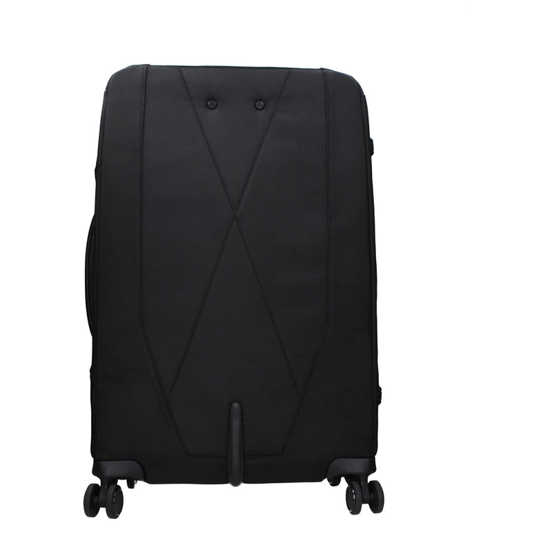 Piquadro BV4733X19N Trolley Noir en Tissu pour Voyage