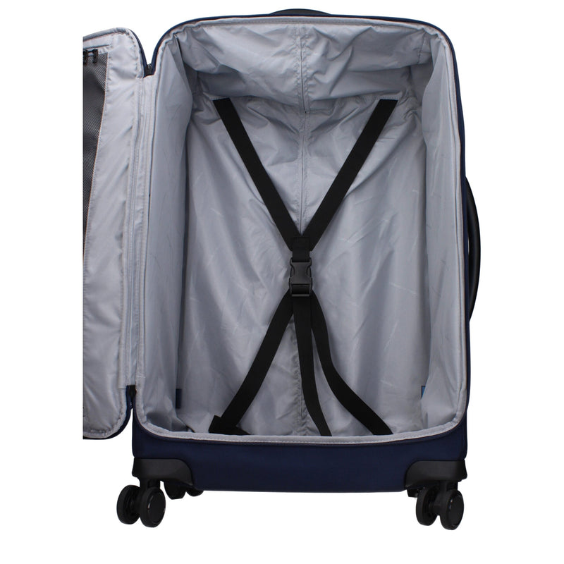 Piquadro BV4733X19BLU Trolley en Tissu Bleu