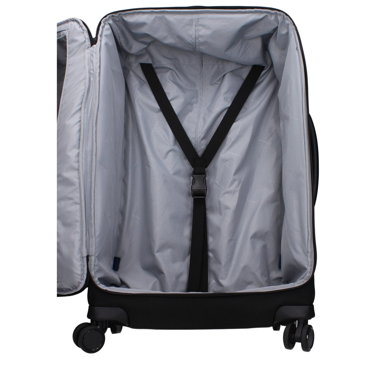 Piquadro BV4733X19N Trolley Noir en Tissu pour Voyage