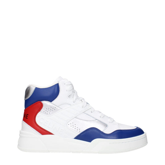 Sneakers de sport en cuir blanc Celine
