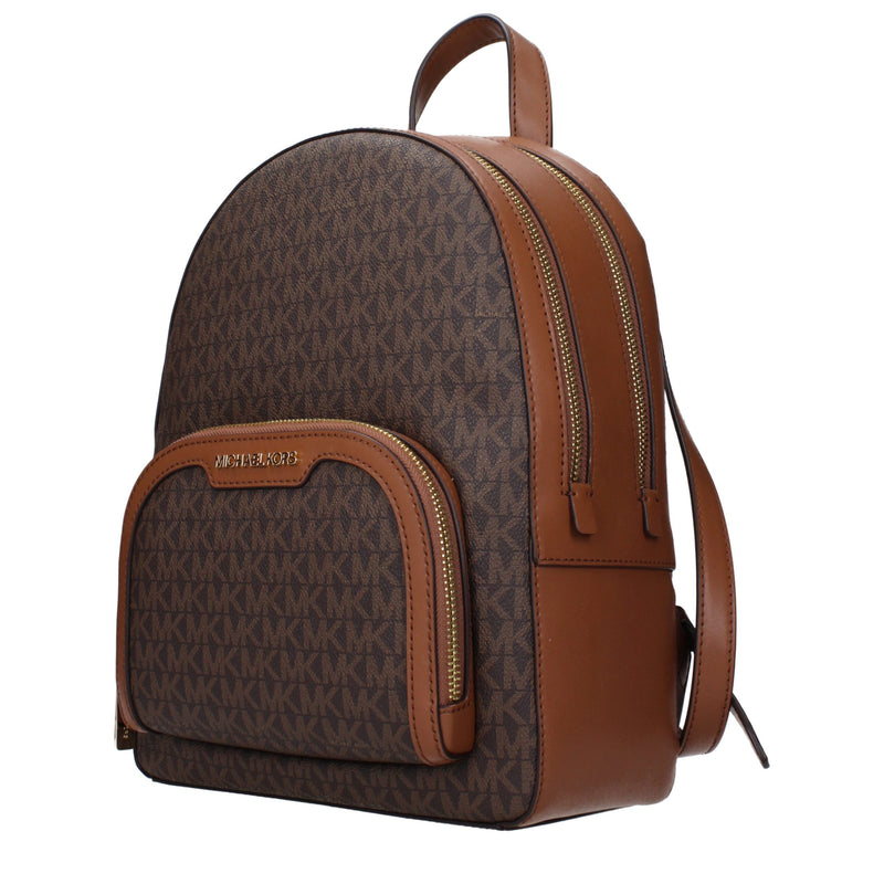 Michael Kors Brown Fabric Backpack - Chic and Practical