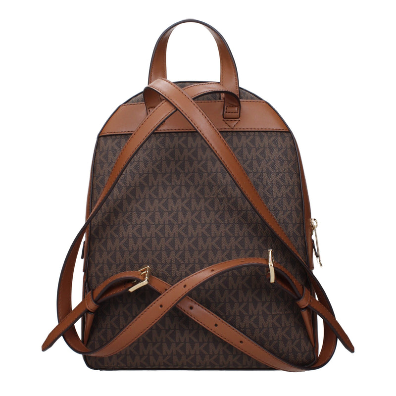 Michael Kors Brown Fabric Backpack - Chic and Practical