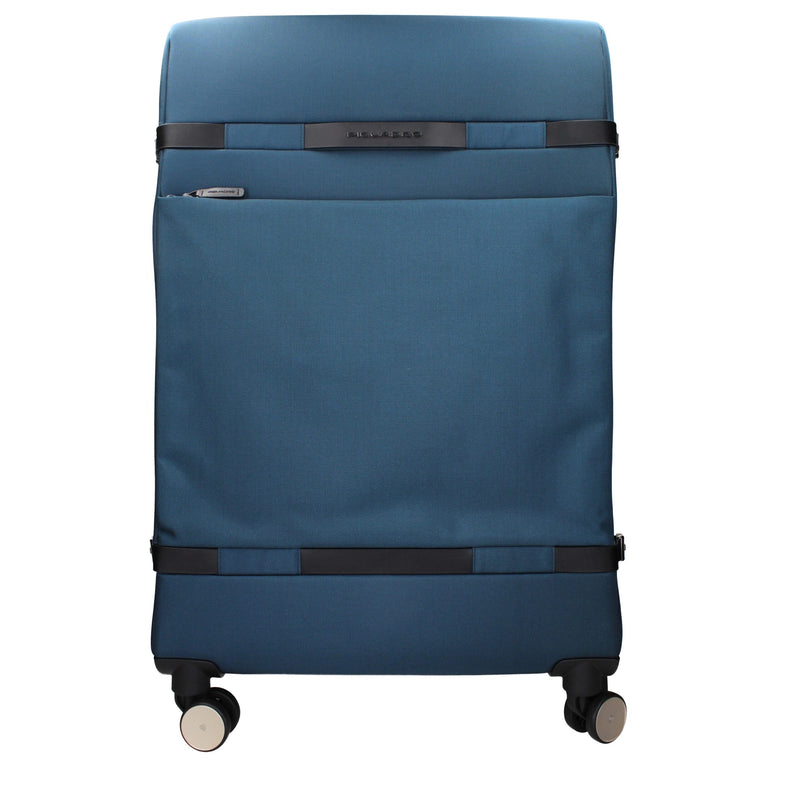 Piquadro BV3885M2BLU Trolley en Tissu Bleu