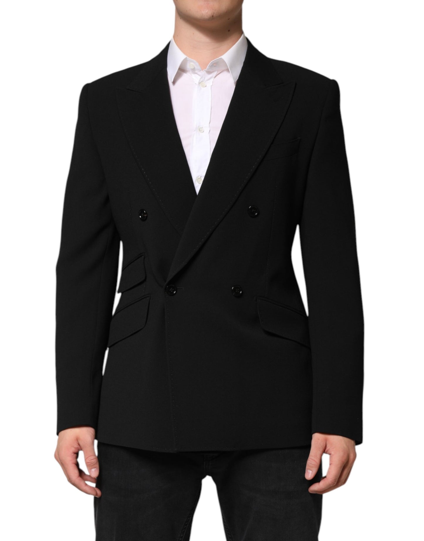 Dolce &amp; Gabbana, veste-blazer noire SICILIA à double boutonnage