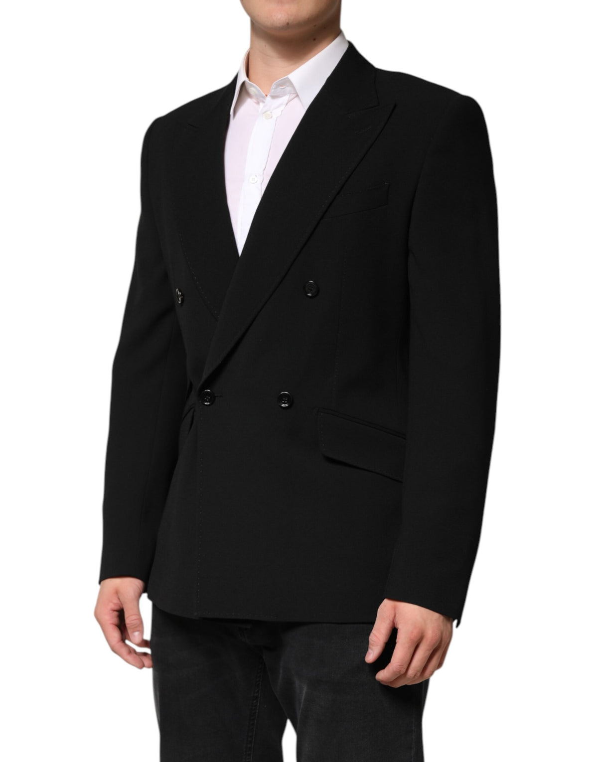 Dolce &amp; Gabbana, veste-blazer noire SICILIA à double boutonnage