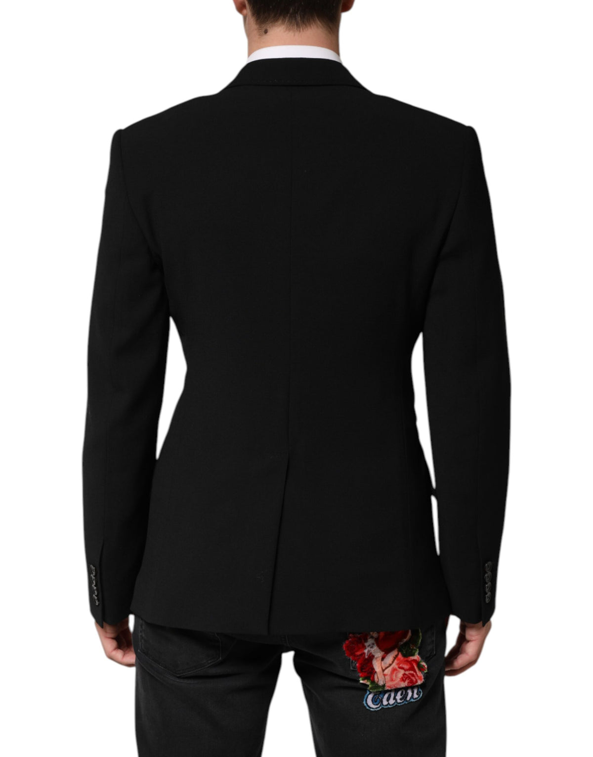Dolce &amp; Gabbana, veste-blazer noire SICILIA à double boutonnage