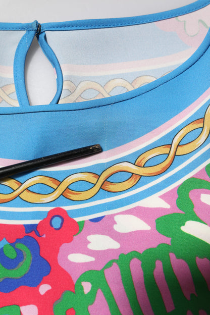 Blouse tunique à imprimé floral multicolore Dolce &amp; Gabbana