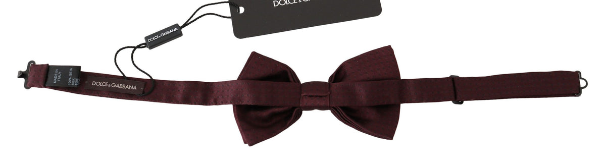 Nœud papillon ajustable en soie à pois Dolce &amp; Gabbana Papillon