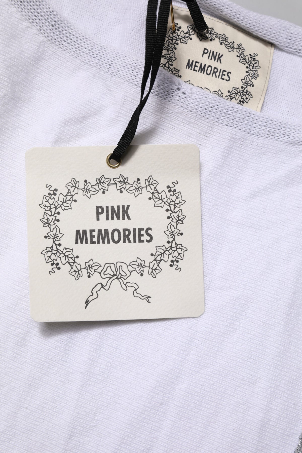 PINK MEMORIES Blouse Top Femme Blanc en Coton à Manches Courtes