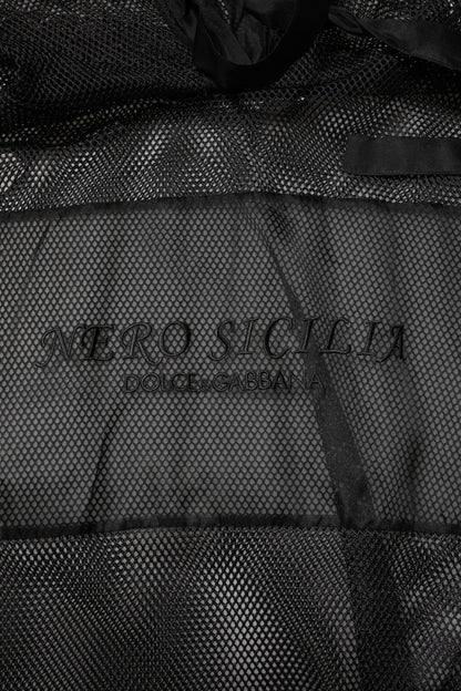 Dolce & Gabbana Black See Through Hooded Pullover Sweater