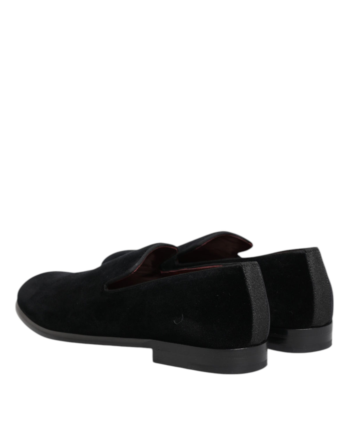 Dolce & Gabbana Black Velvet Loafers - Élégance et Luxe pour Hommes