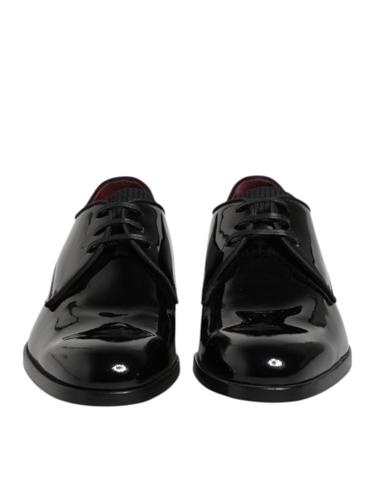 Dolce & Gabbana Black Leather Derby Shoes for Men