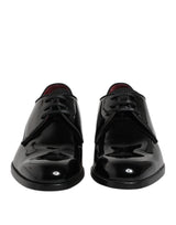 Dolce & Gabbana Black Leather Derby Shoes for Men
