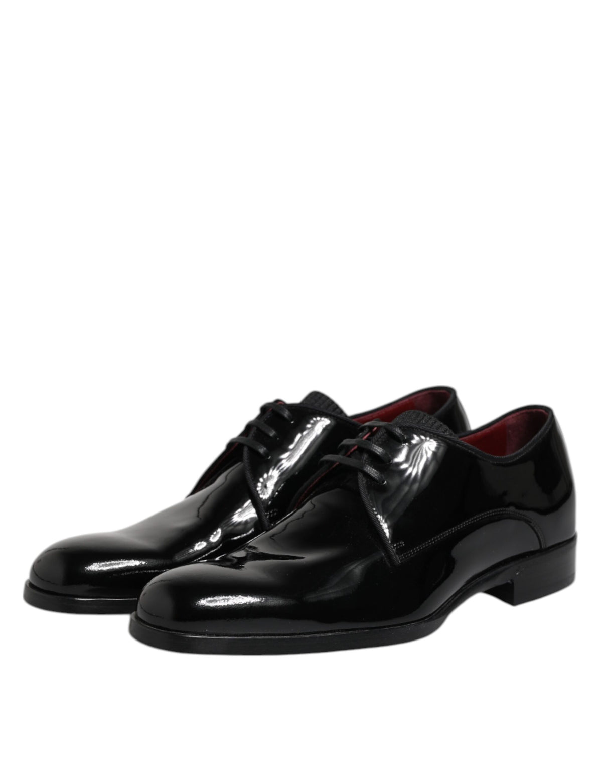Dolce & Gabbana Black Leather Derby Shoes for Men