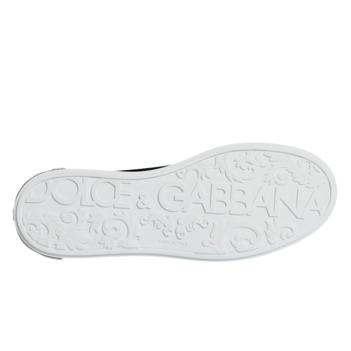 Dolce & Gabbana Portofino Sneakers en Cuir Noir