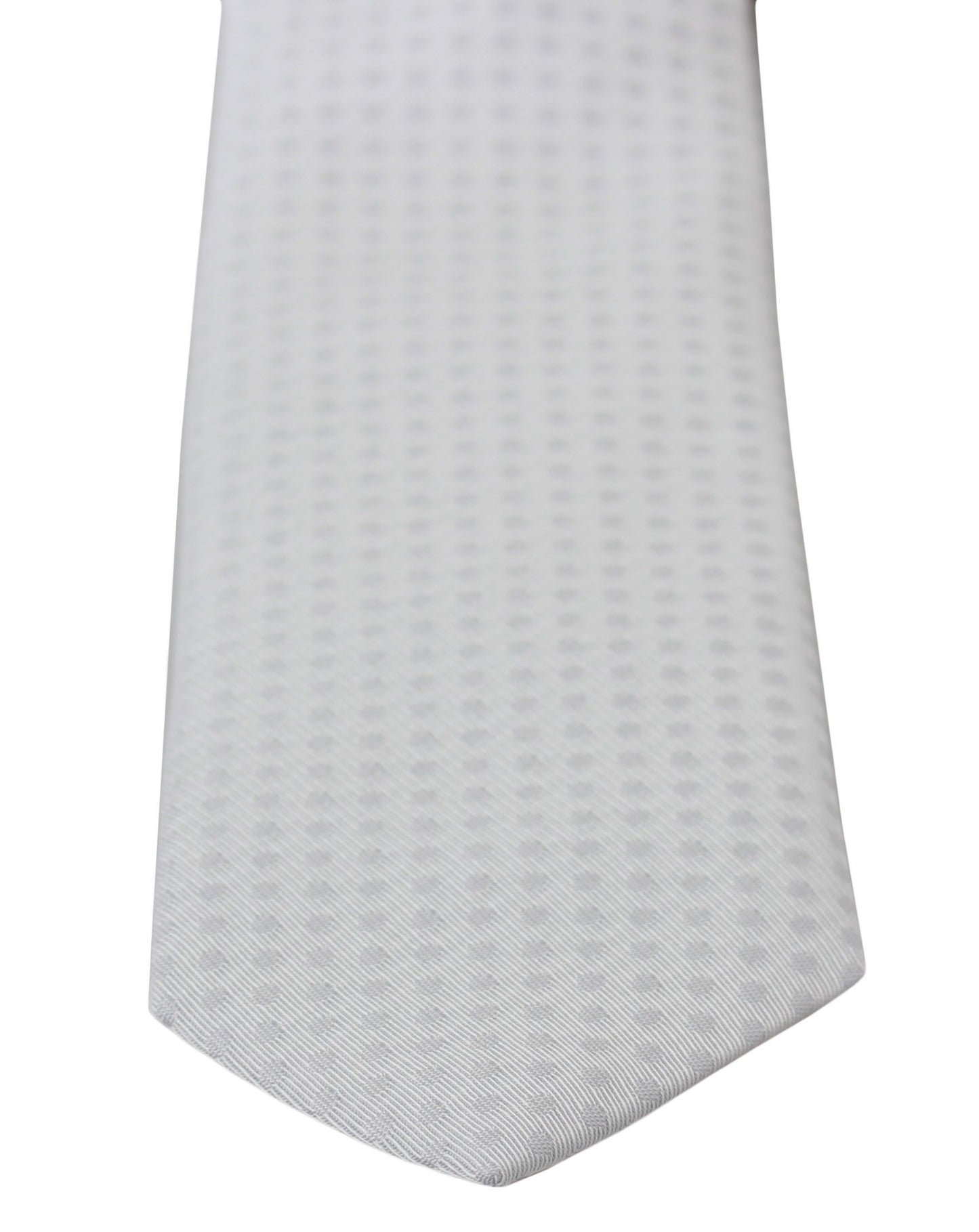 Cravate classique blanche à motifs Dolce & Gabbana pour homme