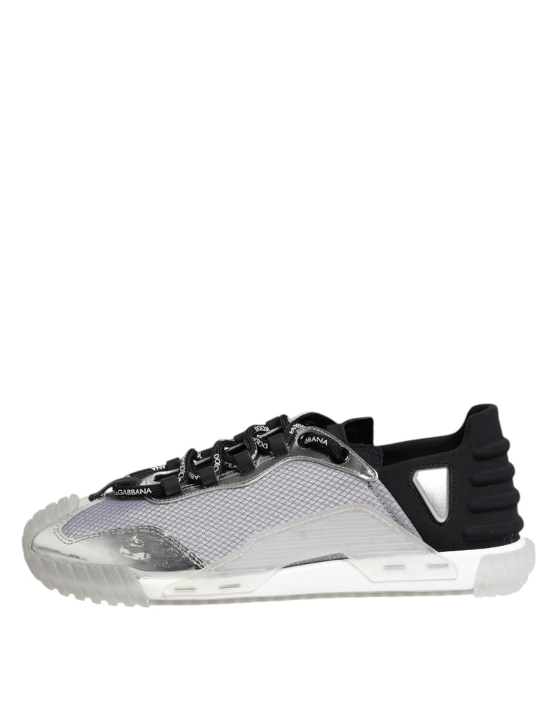 Dolce & Gabbana NS1 Low Top Men's Sneakers - Silver and Black