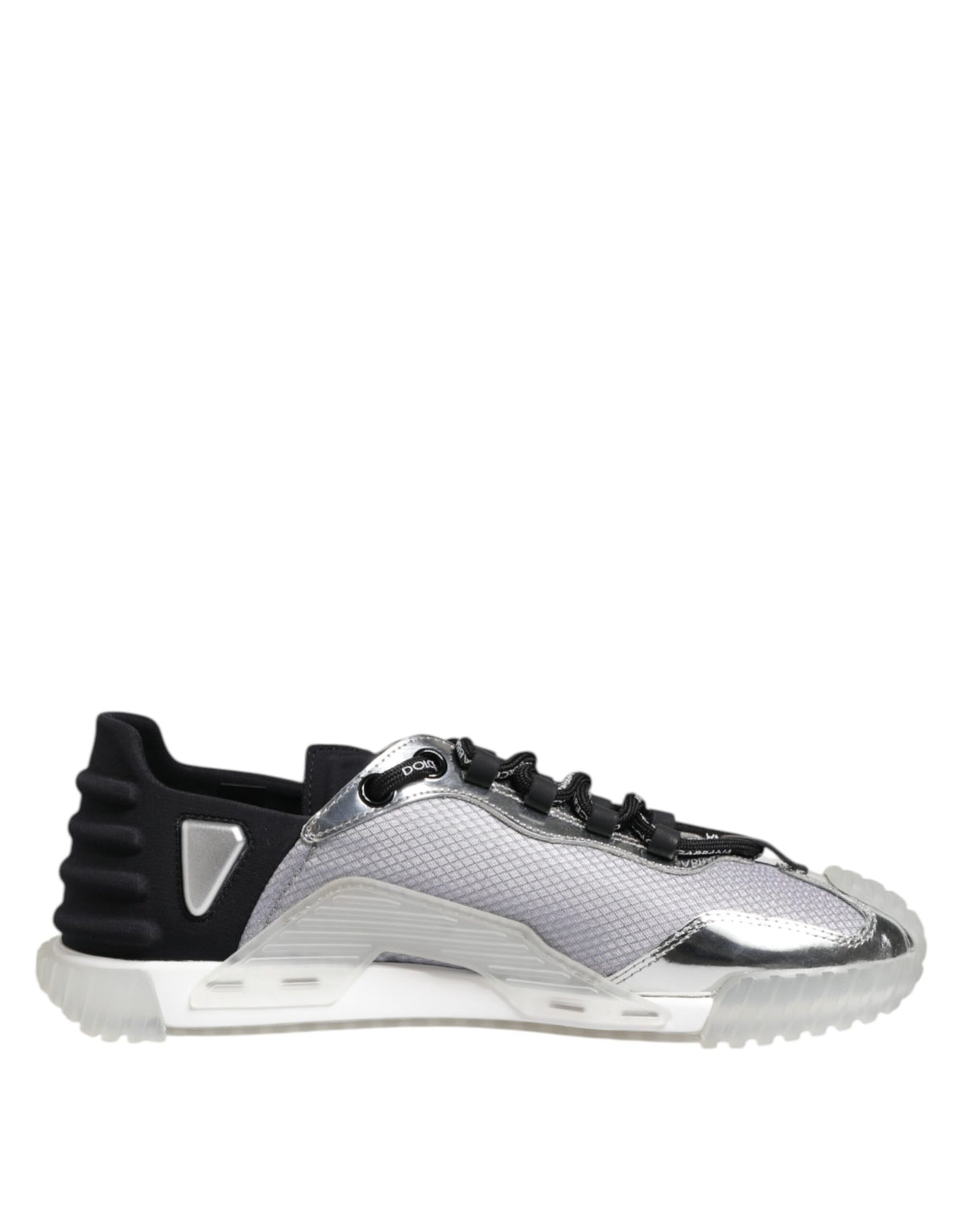Dolce & Gabbana NS1 Low Top Men's Sneakers - Silver and Black