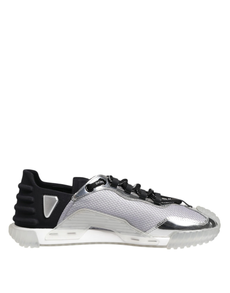 Dolce & Gabbana NS1 Low Top Men's Sneakers - Silver and Black