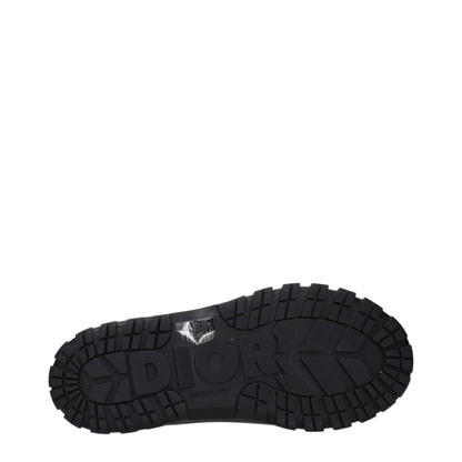 Bottes de cheville en coton noir Christian Dior