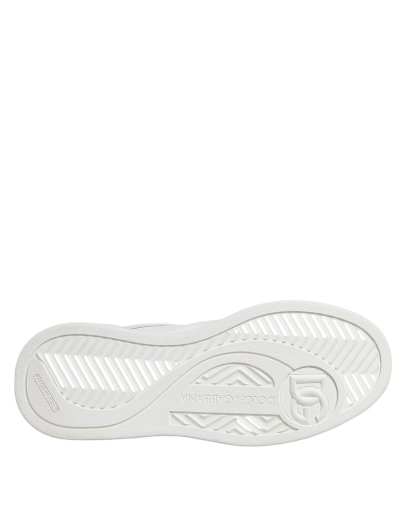 Dolce & Gabbana White Miami Leather Low Top Sneakers