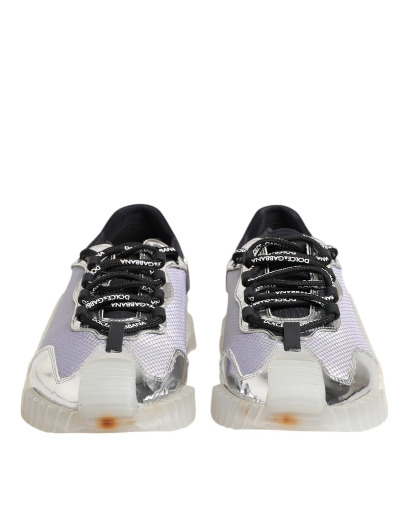 Dolce & Gabbana NS1 Baskets Basses en Argent et Noir