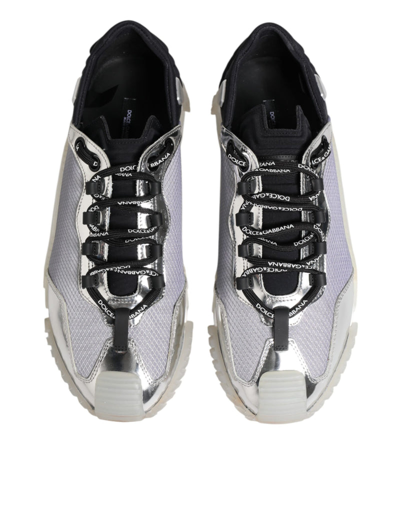 Dolce & Gabbana NS1 Baskets Basses en Argent et Noir