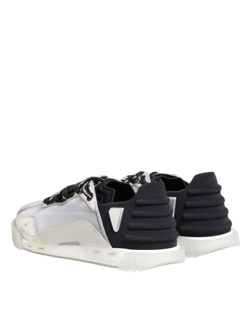 Dolce & Gabbana NS1 Baskets Basses en Argent et Noir