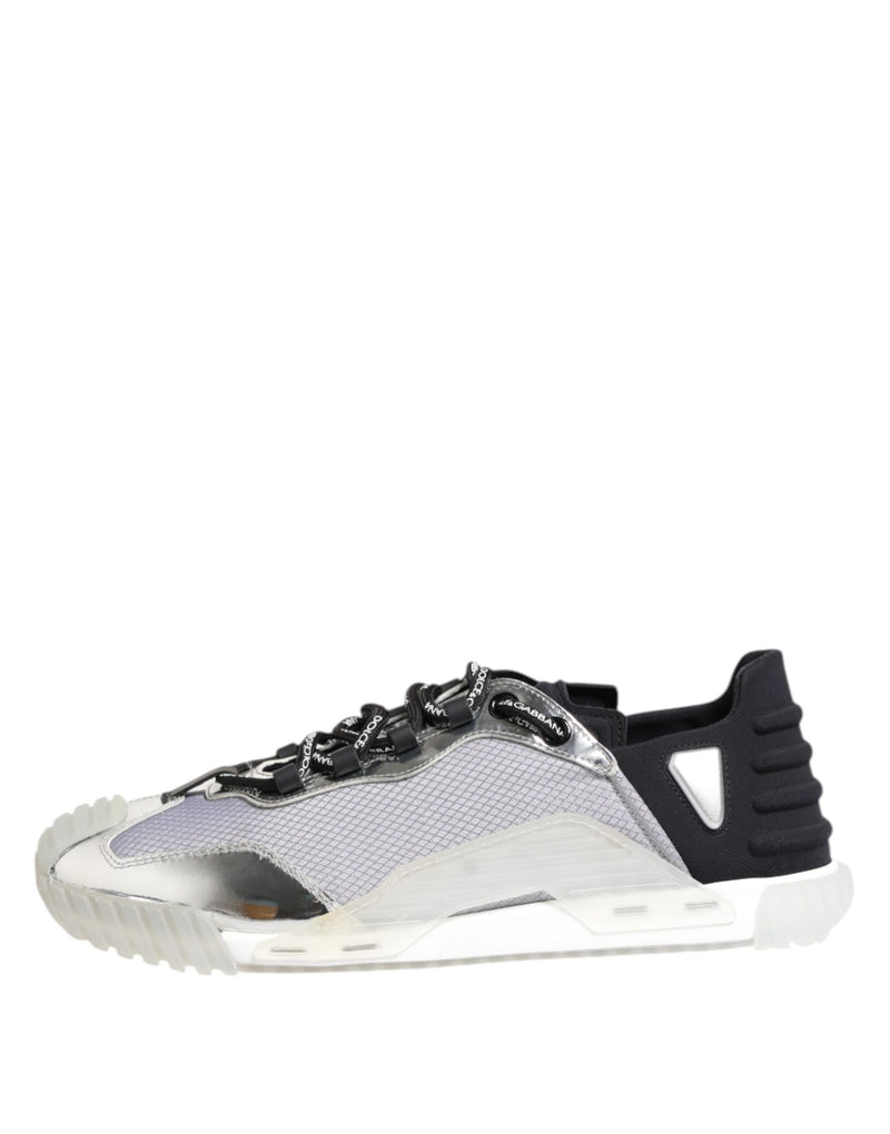 Dolce & Gabbana NS1 Baskets Basses en Argent et Noir