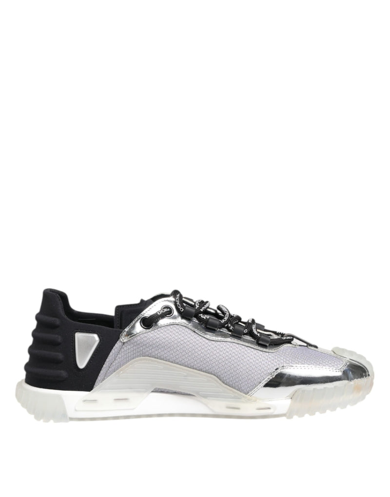 Dolce & Gabbana NS1 Baskets Basses en Argent et Noir
