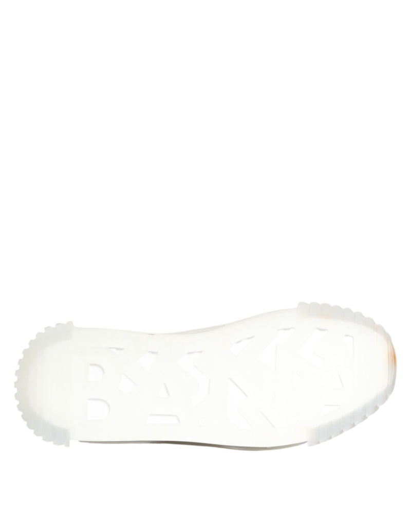Dolce & Gabbana NS1 Baskets Basses en Argent et Noir